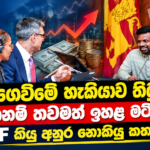 ණය ගෙවීමේ හැකියාව තිබුණත් අවදානම් තවමත් ඉහළ මට්ටමක! IMF කියු අනුර නොකියු කතාව!
