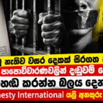 නඩු නැතිව වසර දෙකක් සිරගත කරන්න, පාපොච්චාරණවලින් දඬුවම් දෙන්න, මාධ්‍ය නිහඬ කරන්න බලය දෙන පනතක්! – Amnesty International යලි අනතුරු අඟවයි!