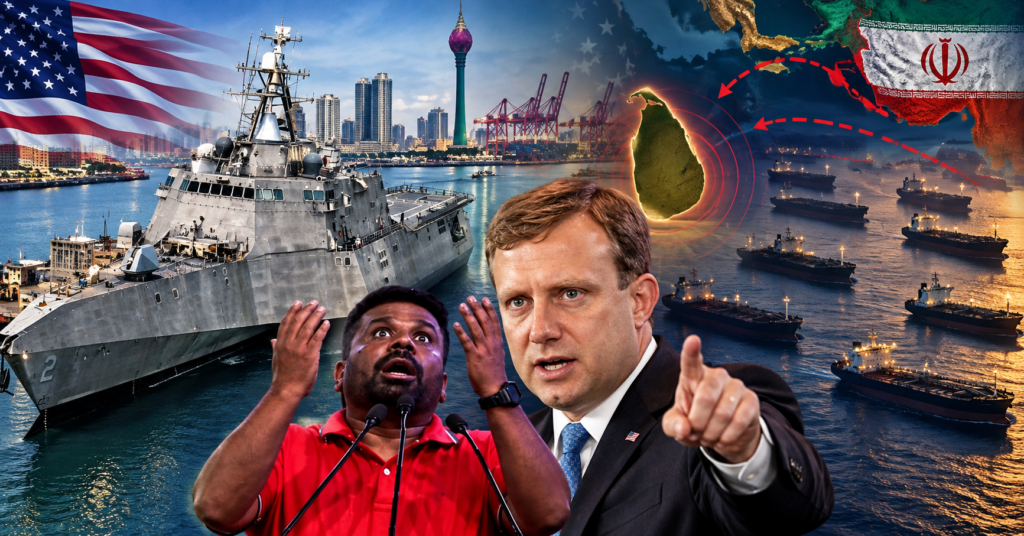 Geopolitical Harbor Tensions at Sunset