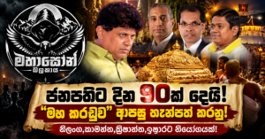 Sri Lankan Political Exposé Collage